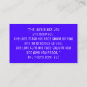 Carte De Visite Bible chrétienne Verse Eglise Religion Croix Busin (Dos)