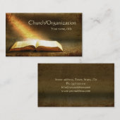 Carte De Visite Bible-christianisme-Carte de visite religieux (Devant / Derrière)