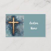 Carte De Visite Bible de l'Église chrétienne Crucifix (Dos)