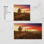 Carte De Visite Bible - Hommes sages - Les Mages arrivent 1920 (Devant / Derrière)