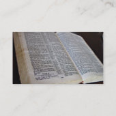 Carte De Visite Bible ouverte (Dos)