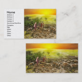 Carte De Visite Bible - Psaume 23 - Mon tour de coupe sur 1920 (Devant / Derrière)