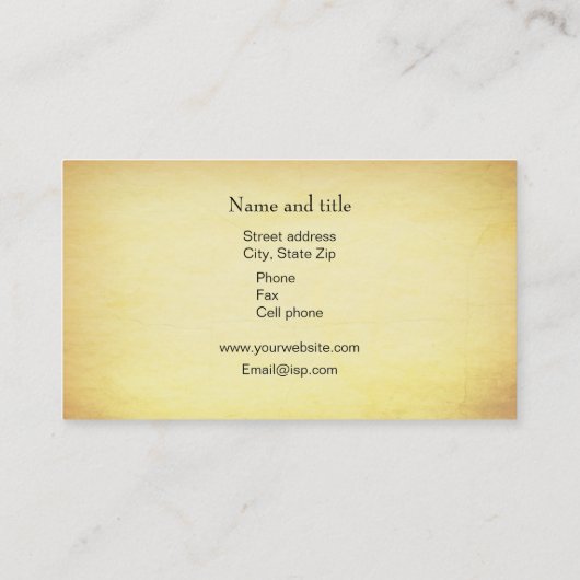 Carte de visite bibliothécaire (Dos)