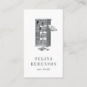 Carte De Visite Bibliothèque antique | Rare Book Dealer | Biblioth (Devant)