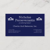 Carte De Visite Bibliothèque de constellation zodiaque (Dos)