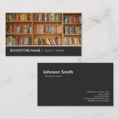 Carte De Visite Bibliothèque de librairies d'occasion - Tablettes (Devant / Derrière)