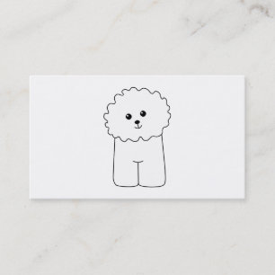 Carte De Visite Bichon Frise, chien mignon