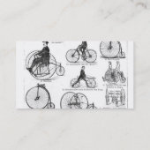 Carte De Visite Bicyclette à grande roue Penny Farthing (Dos)