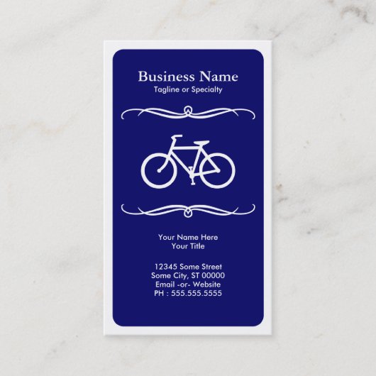 Carte De Visite bicyclette de mod (Devant)