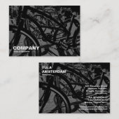 Carte De Visite Bicyclette - Gris (Devant / Derrière)