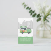 Carte De Visite Bidons de rue pour camions de nourriture (Debout devant)