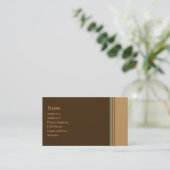 Carte De Visite biege vert barré (Debout devant)