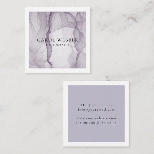 Carte de visite bien aéré et léger (Devant / Derrière)