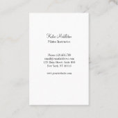 Carte De Visite Bien-être de Mandala Yoga Pilates (Dos)