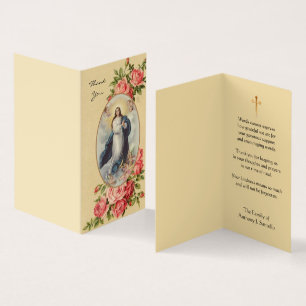 Carte De Visite Bienheureuse Vierge Marie Condolence catholique Me