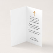 Carte De Visite Bienheureuse Vierge Marie Condolence catholique Me (Intérieur)