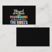 Carte De Visite Bienheureux Piecemakers Enfants Crochet de couchag (Devant / Derrière)