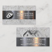 Carte De Visite Biens Immobilier Maisons | Rock métallique (Devant / Derrière)