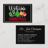Carte De Visite Bienvenue Noël (Devant / Derrière)