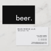 Carte De Visite bière (Devant / Derrière)