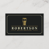 Carte De Visite Bière artisanale raffinée Micro Brasserie (Devant)