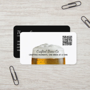 Carte De Visite 🍻 bière brasserie personnalisée QR