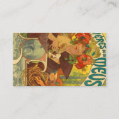 Carte De Visite Bière de la Meuse, 1897 par Alphonse Mucha (Devant)