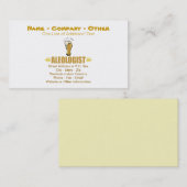 Carte De Visite Biére Drôle (Devant / Derrière)