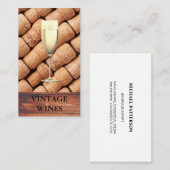 Carte De Visite Bières Bois rustique | Champagne | Domaine (Devant / Derrière)