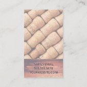 Carte De Visite Bières Bois rustique | Vignoble | Domaine (Dos)
