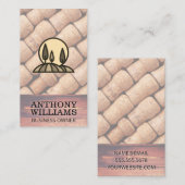 Carte De Visite Bières Bois rustique | Vignoble | Domaine (Devant / Derrière)