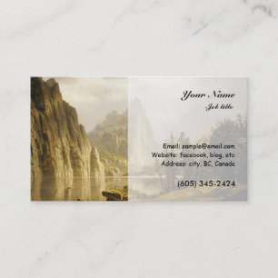Carte De Visite Bierstadt Albert Merced River Yosemite Valley