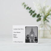 Carte De Visite Big Ben noir et blanc (Debout devant)