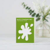 Carte De Visite Big Blot - Blanc sur Vert 669900 (Debout devant)