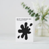 Carte De Visite Big Blot - noir sur blanc (Debout devant)