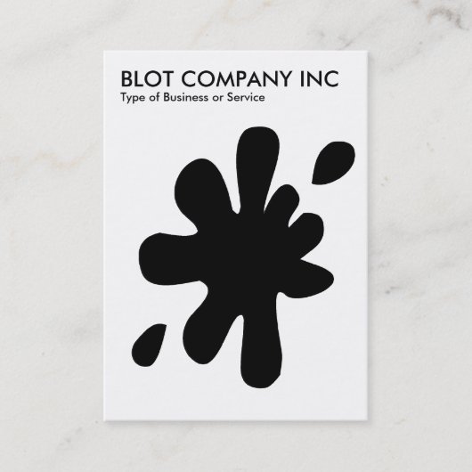 Carte De Visite Big Blot - noir sur blanc (Devant)