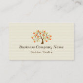 Carte De Visite Big Data Analyst - Symbole d'arbre élégant (Dos)