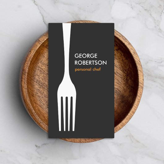 Carte De Visite BIG FORK LOGO pour Chef, Restauration, Restaurant,