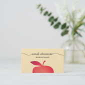 Carte De Visite Big Red Apple Enseignant de l'école primaire 3 (Debout devant)