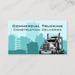 Carte De Visite Big Rig Graphics Transport Construction