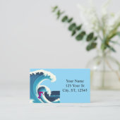 Carte De Visite Big Wave Surfer Thunder_Cove (Debout devant)