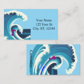 Carte De Visite Big Wave Surfer Thunder_Cove (Devant / Derrière)