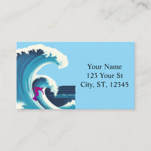 Carte De Visite Big Wave Surfer Thunder_Cove