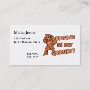 Carte De Visite Bigfoot est mon Homeboy