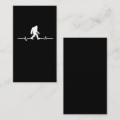 Carte De Visite Bigfoot Heartbeat Humour Funny Sasquatch Fan (Devant / Derrière)