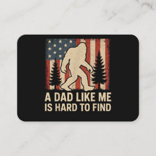 Carte De Visite Bigfoot Patriotique Un Papa Comme Moi Est Dur à Tr