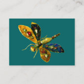 Carte De Visite BIJOU ANTIQUE LIBELLULE ,Vert (Dos)