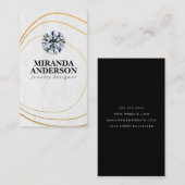 Carte De Visite Bijou diamant | Art Gold Line (Devant / Derrière)