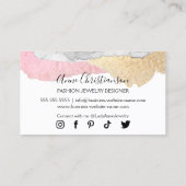 Carte De Visite Bijouterie artisanale et concepteur de perles (Dos)