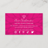 Carte De Visite Bijouterie Boutique Diamond Beads Gems (Dos)